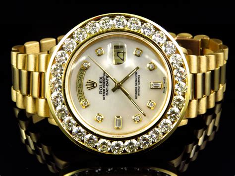 rolex men's gold watches|solid gold rolex with diamonds.